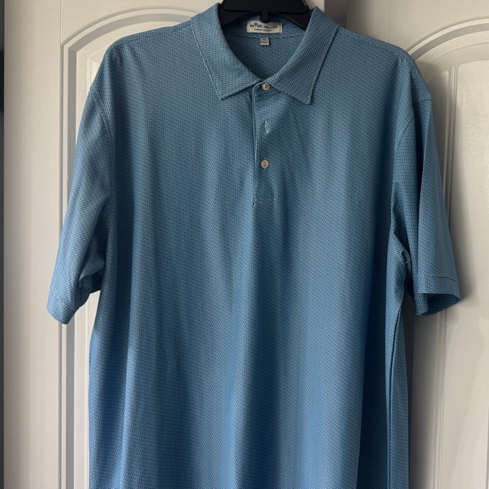 Peter Millar Light Blue Polo Shirt